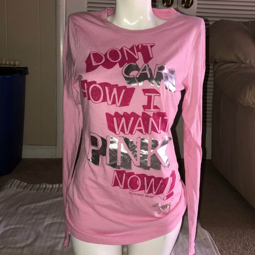 Pink sleep top